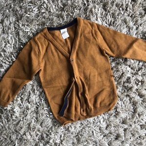 H&M Baby 9-12m Mustard Cardigan